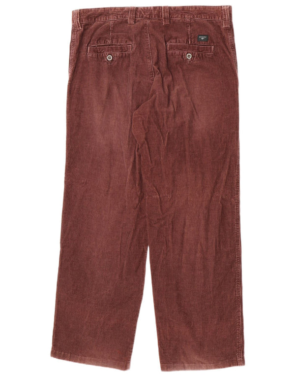 Мужские прямые вельветовые брюки Dockers W36 L30, коричневые, хлопковые