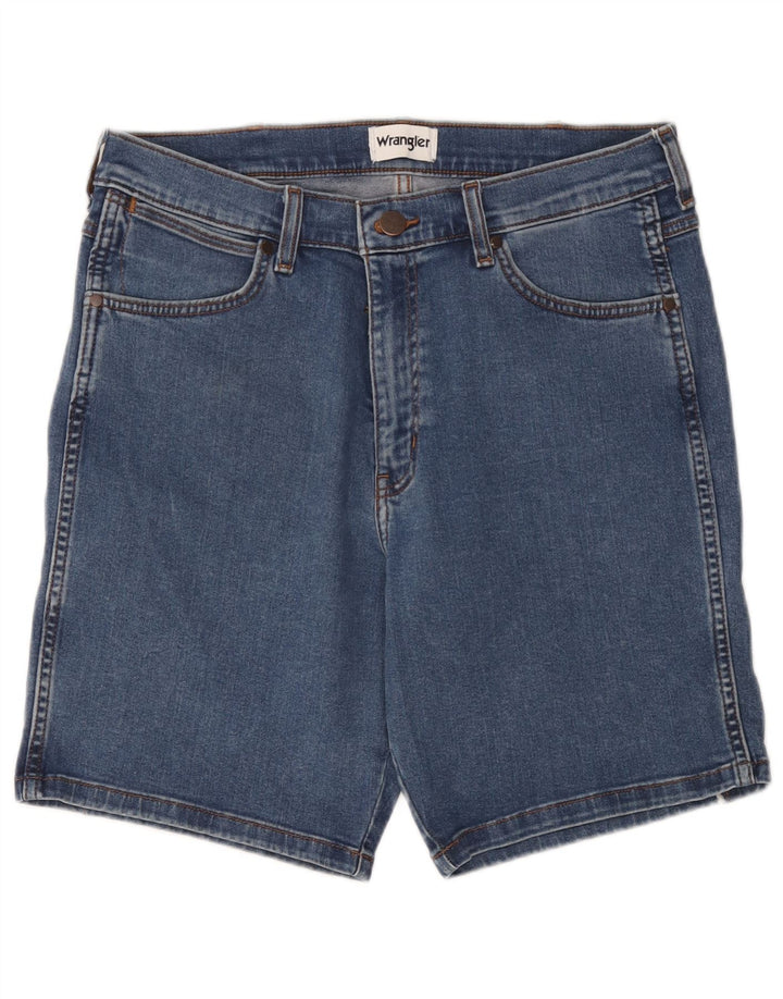Мужские джинсовые шорты Wrangler W34, большие синие, хлопок