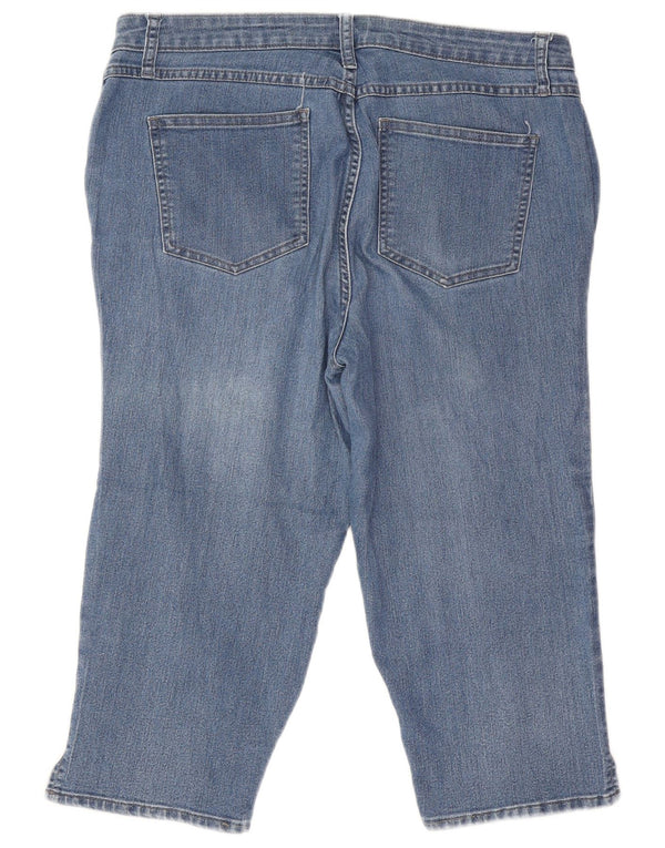 Женские капри Lee Riders со средней посадкой США 14, большие размеры W32 L18, синий хлопок