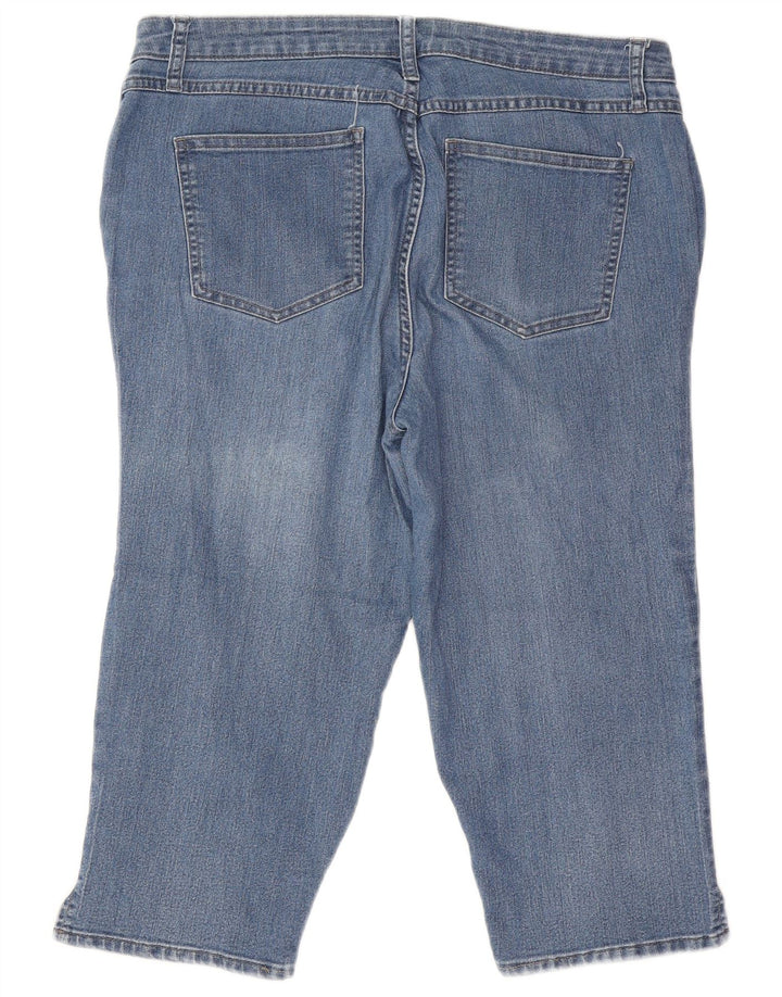 Женские капри Lee Riders со средней посадкой США 14, большие размеры W32 L18, синий хлопок