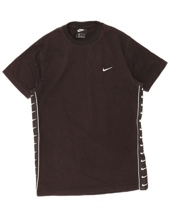 Мужская футболка с графическим рисунком Nike, средний черный хлопок