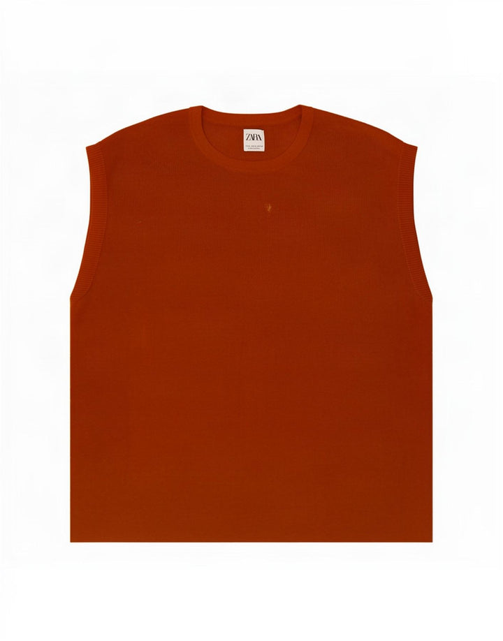 Мужской жилет Zara XL, оранжевый хлопок