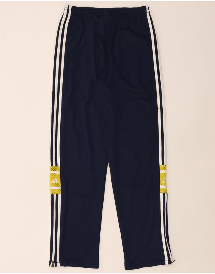Мужские спортивные брюки Adidas среднего размера, темно-синие, полиамид с цветными блоками