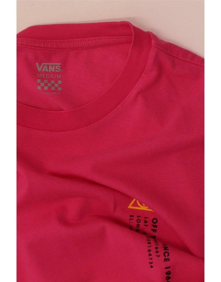 Женская футболка с рисунком Vans Top UK 14 Medium Pink
