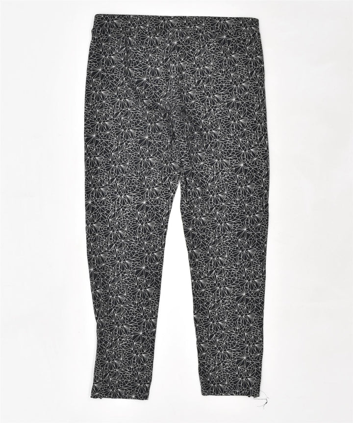 CHAMPION Womens Leggings Large Black Geometric | Vintage | Thrift | Second-Hand | Used Clothing | Messina Hembry 