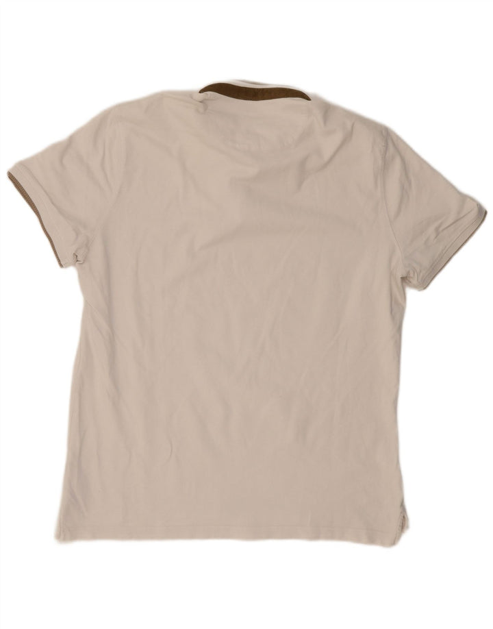 Мужская рубашка поло MASSIMO DUTTI XL, белая