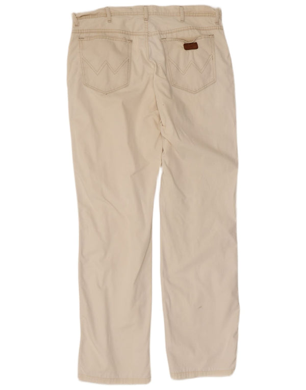 Мужские прямые повседневные брюки Wrangler Texas Stretch W35 L34, бежевый хлопок