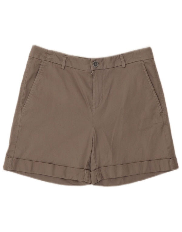 Женские шорты чинос Benetton UK 8, маленькие W28, серые, хлопковые