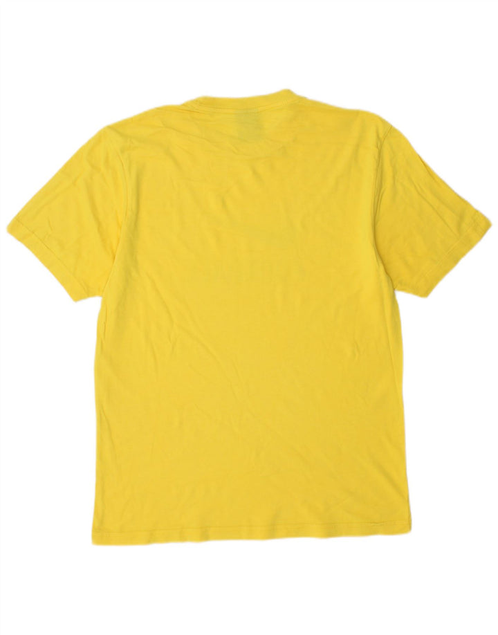 NIKE Mens Graphic T-Shirt Top UK 39/41 Medium Yellow