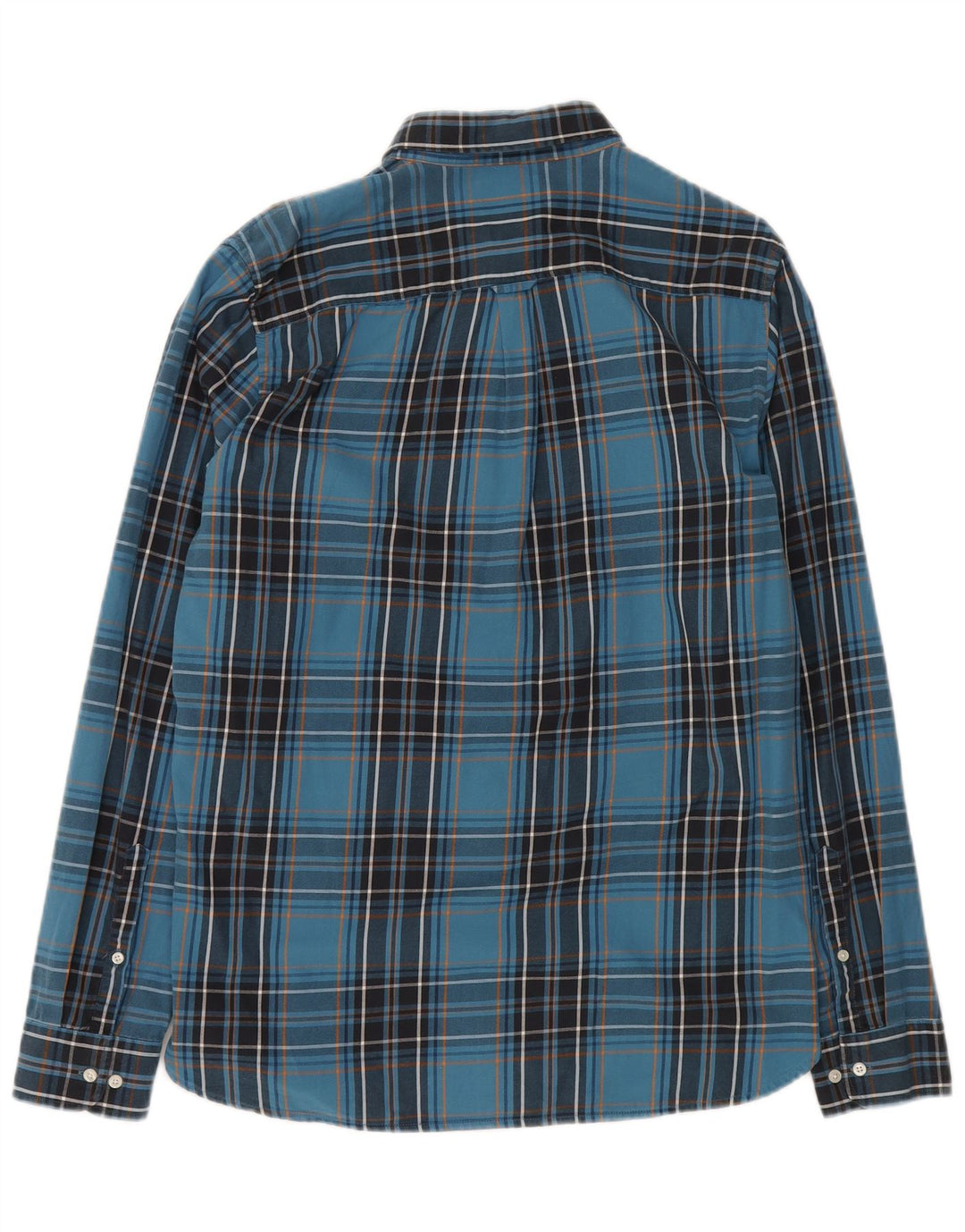 Мужская рубашка в клетку Superdry, большая синяя хлопковая клетка в клетку