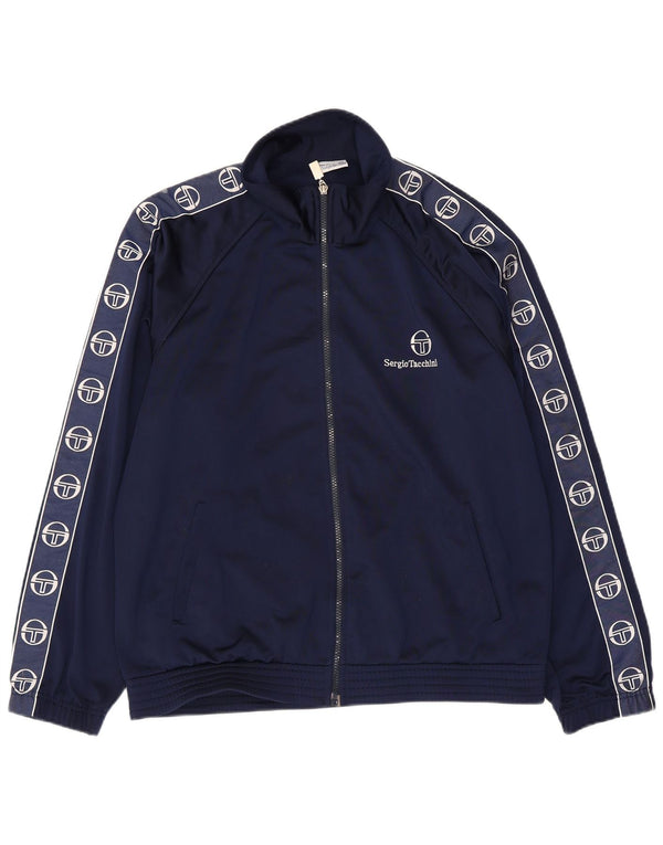 SERGIO TACCHINI Мужской спортивный костюм свободного кроя, верхняя куртка IT 46, маленький темно-синий
