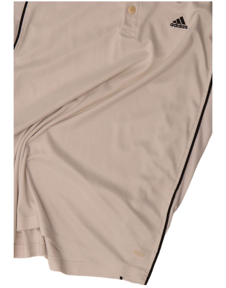 Мужская рубашка-поло Adidas UK 42/44, большая белая полиэстер