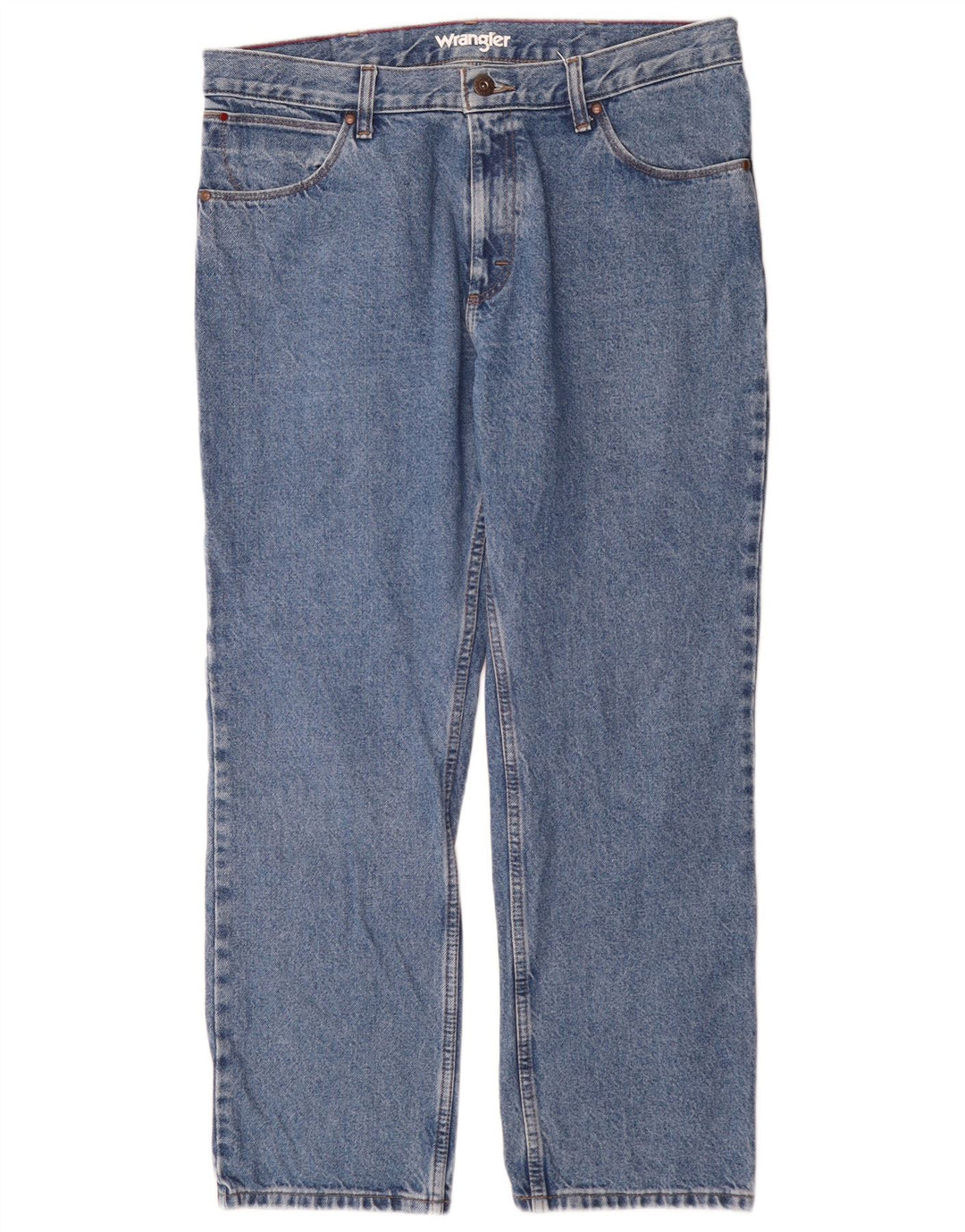 Мужские прямые джинсы Wrangler W36 L30 синие, хлопок