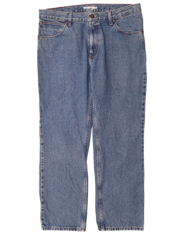 Мужские прямые джинсы Wrangler W36 L30 синие, хлопок