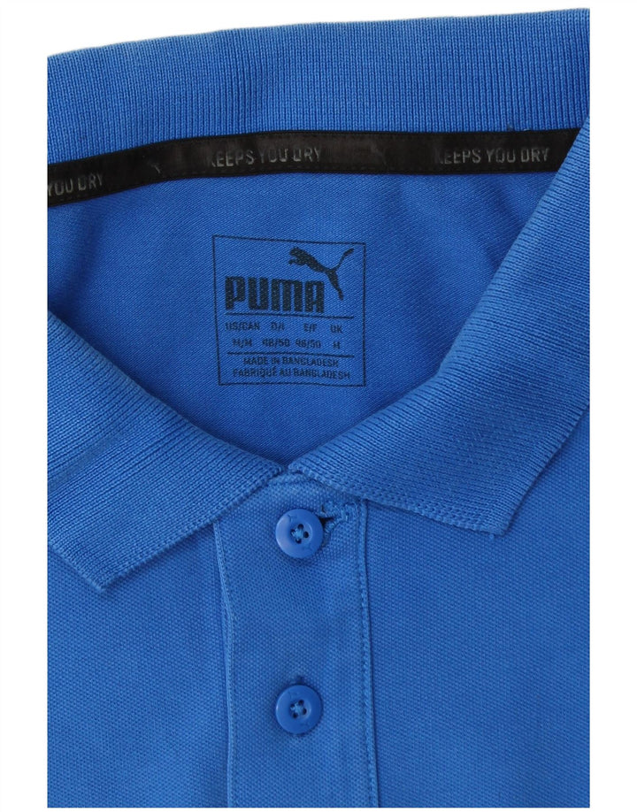 Мужская рубашка-поло Puma среднего синего цвета