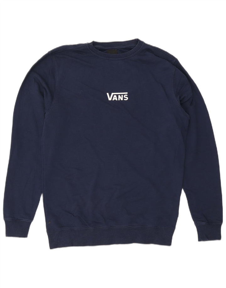 Мужской джемпер Vans, маленький темно-синий, хлопковый
