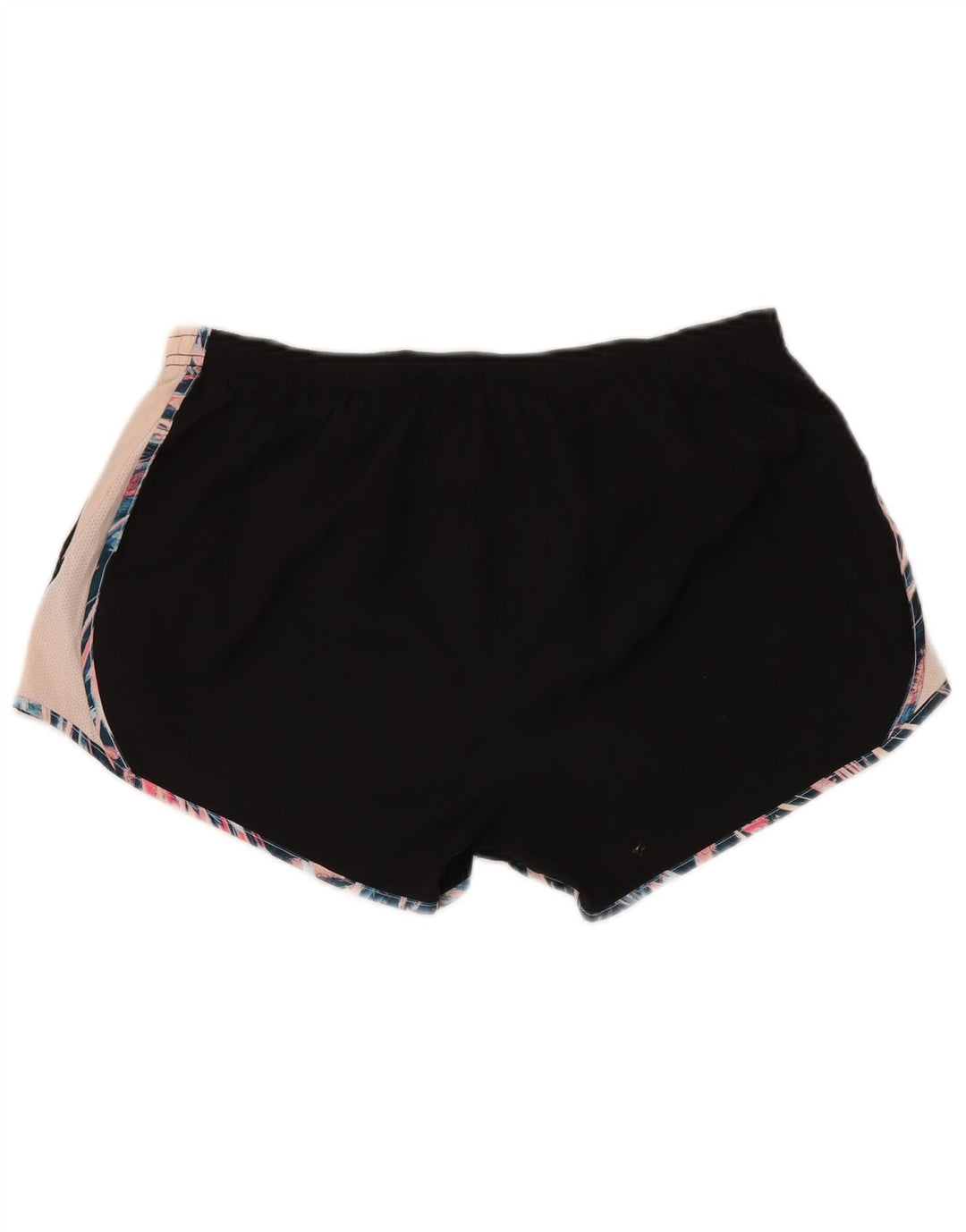 Женские спортивные шорты Nike Dri Fit UK 14, большие черные полиэстер с цветными блоками