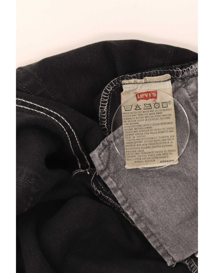 Мужские прямые джинсы Levi's W31 L30, черный хлопок