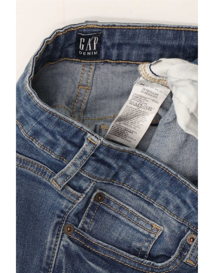 Женские джинсы скинни Gap W28 L30, синие, хлопок