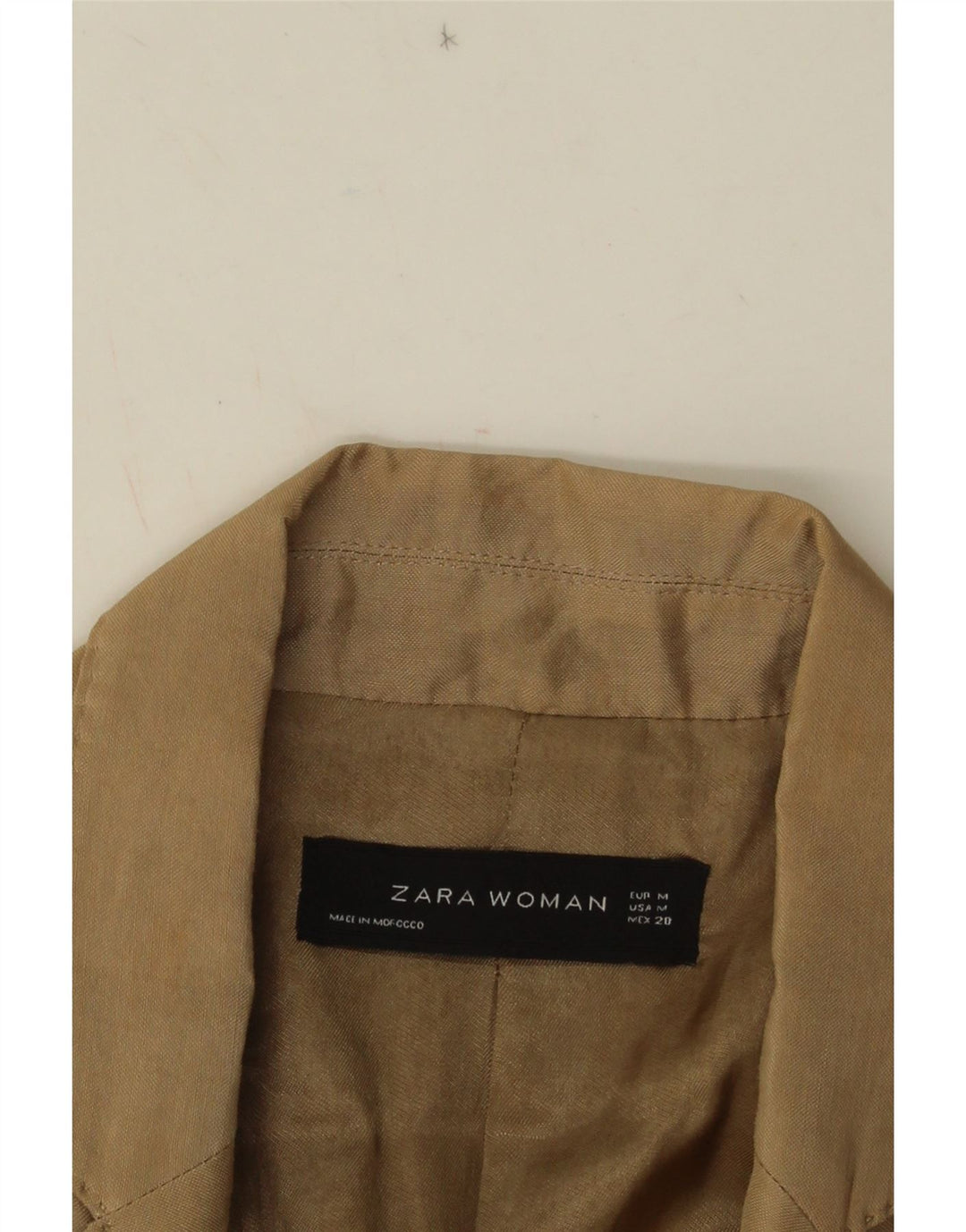 Женский пиджак на 1 пуговице Zara UK 12, средний бежевый
