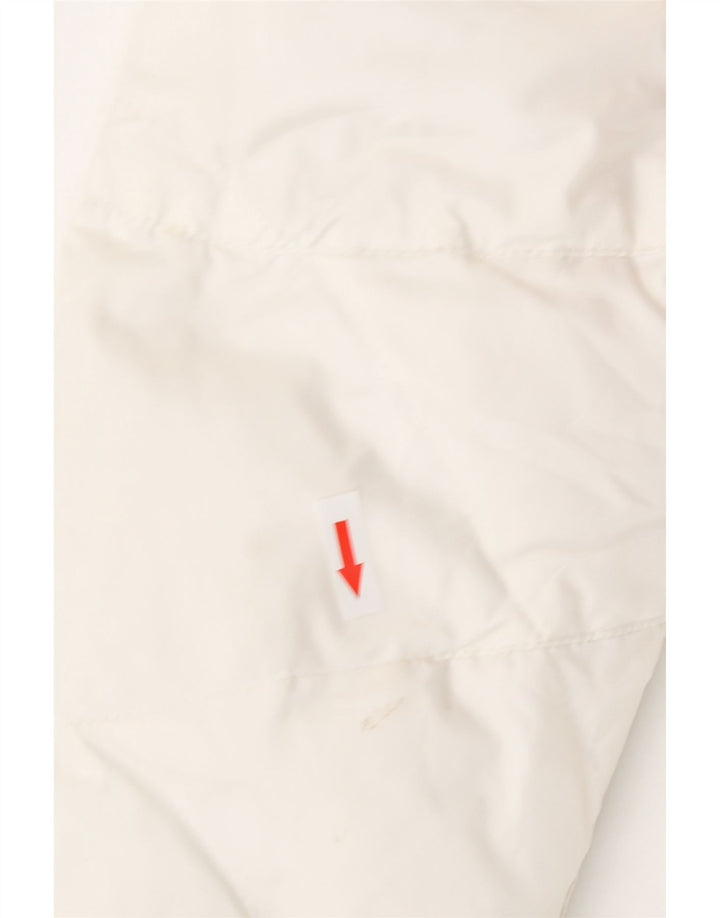 Guess Женская утепленная куртка оверсайз UK 6 XS, белый полиэстер