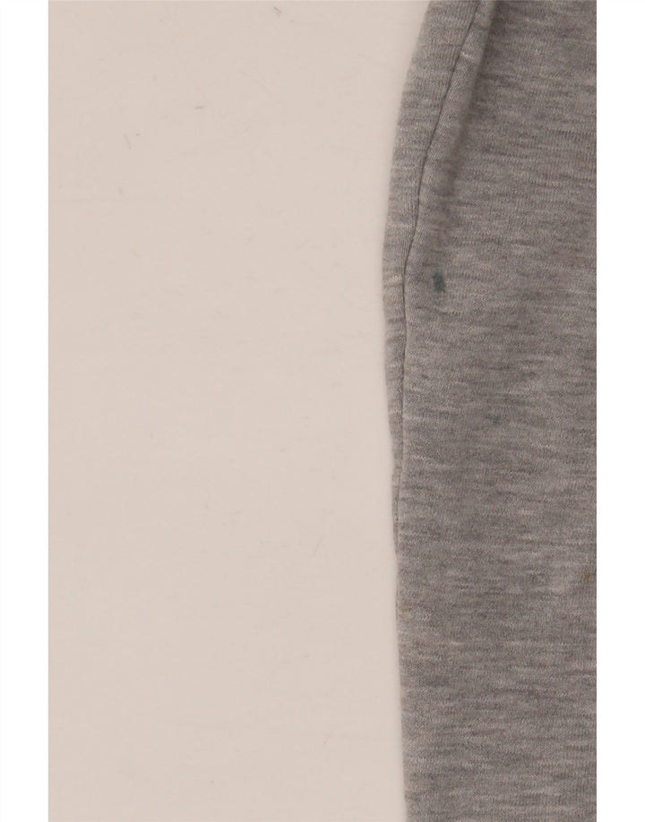 Мужской свитер с капюшоном на молнии Adidas, большой серый хлопок с крапинками