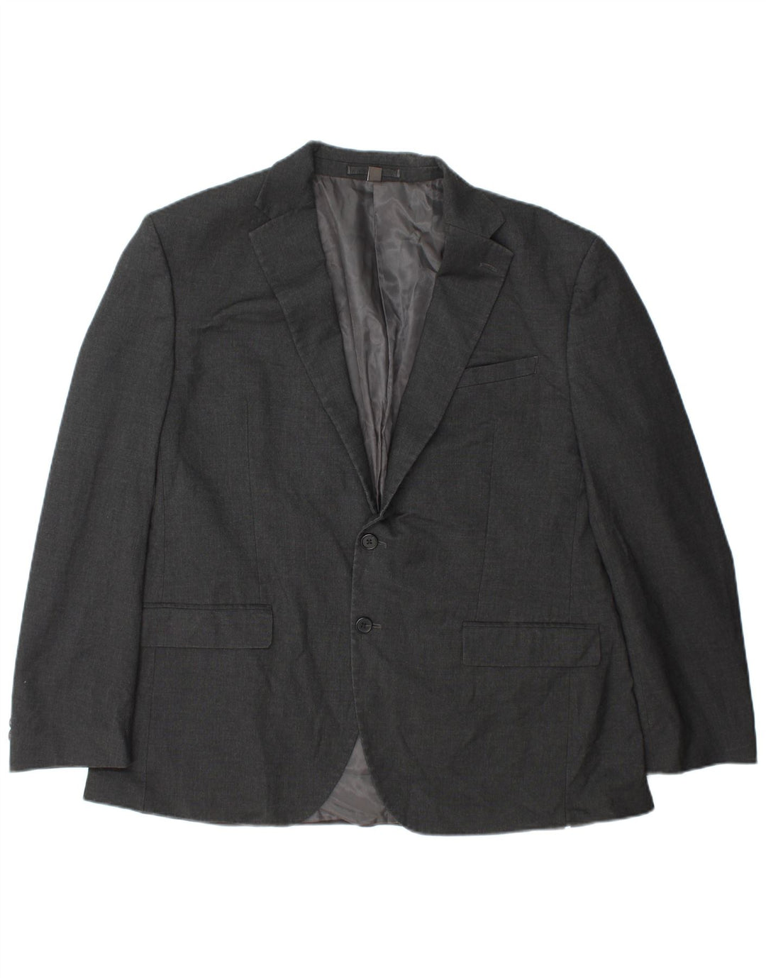 Мужской пиджак стандартного кроя с 2 пуговицами Marks & Spencer, размер 44 XL, серый