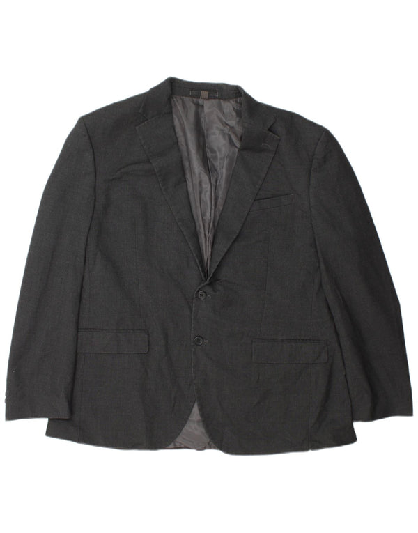 Мужской пиджак стандартного кроя с 2 пуговицами Marks & Spencer, размер 44 XL, серый