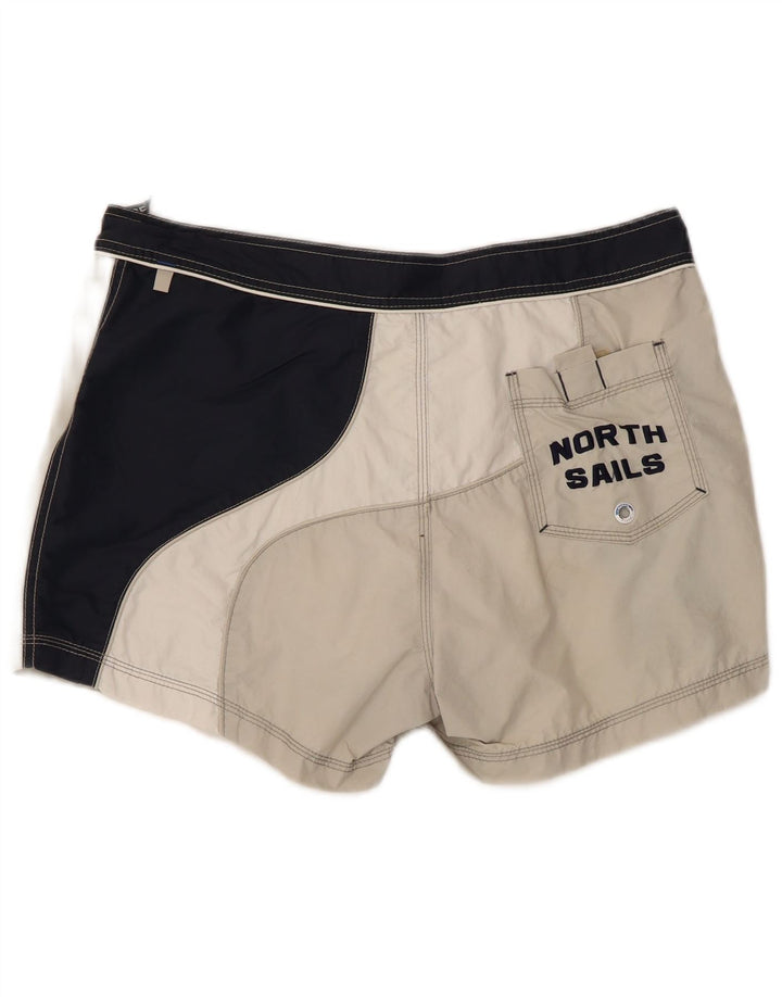 Мужские шорты для плавания North Sails с рисунком, средние, разноцветные, с цветными блоками