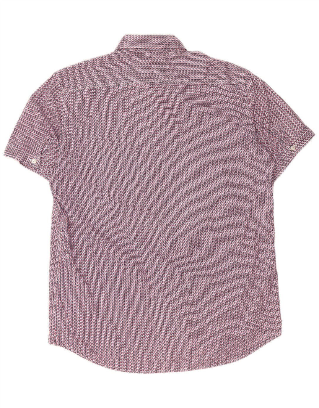 Мужская рубашка обычного кроя Carrera с коротким рукавом, большая красная хлопковая рубашка с геометрическим рисунком