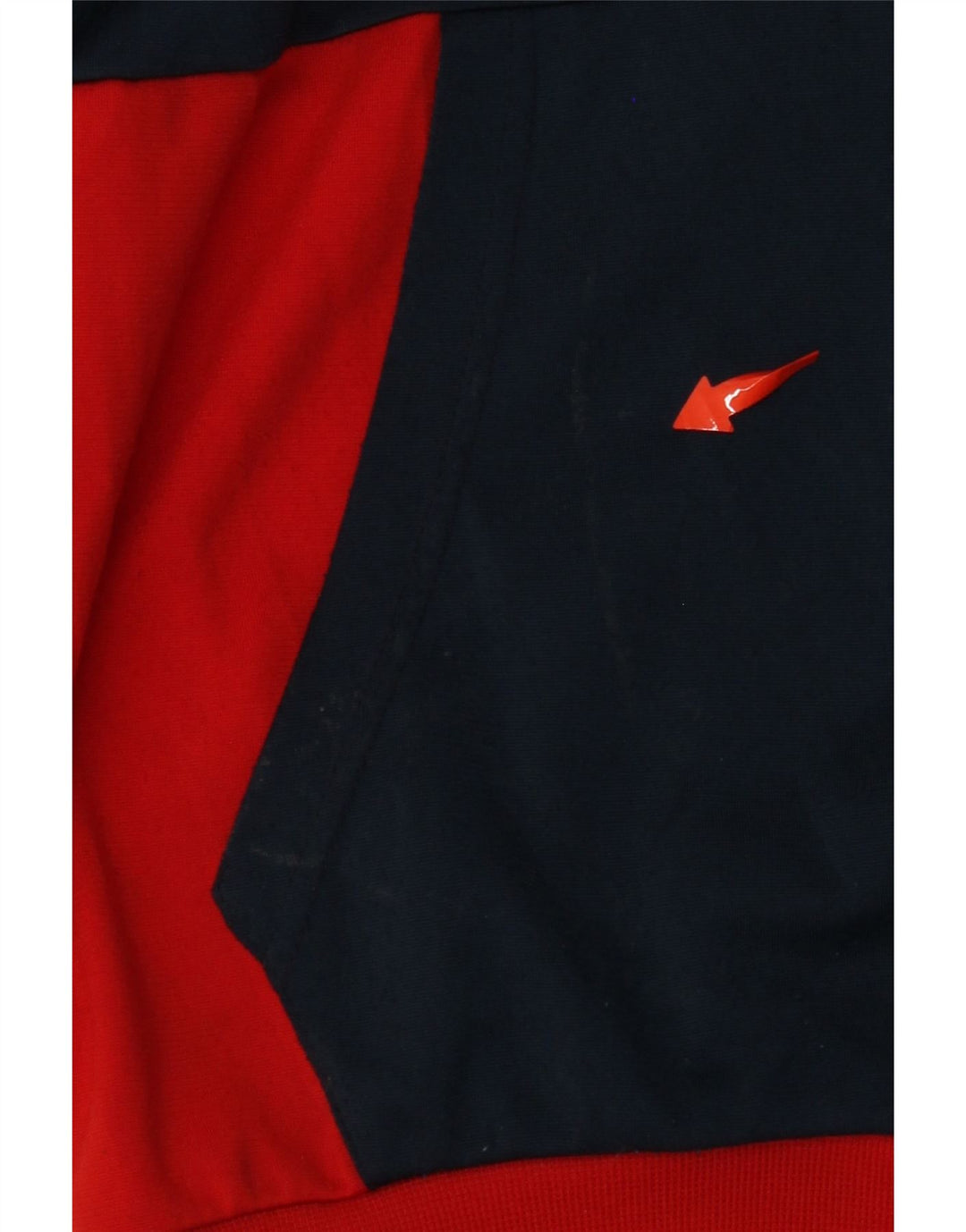 Мужская спортивная куртка ADIDAS UK 38/40, средний красный полиэстер с цветными блоками