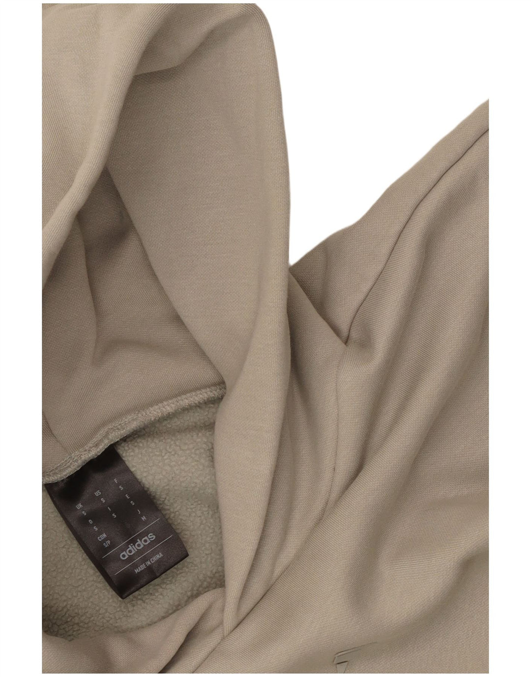 Мужской джемпер с капюшоном Adidas Oversized с рисунком, маленький бежевый