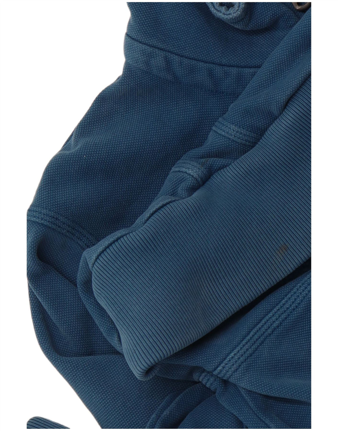 FAT FACE Мужской свитшот с воротником на молнии, джемпер, средний синий хлопок