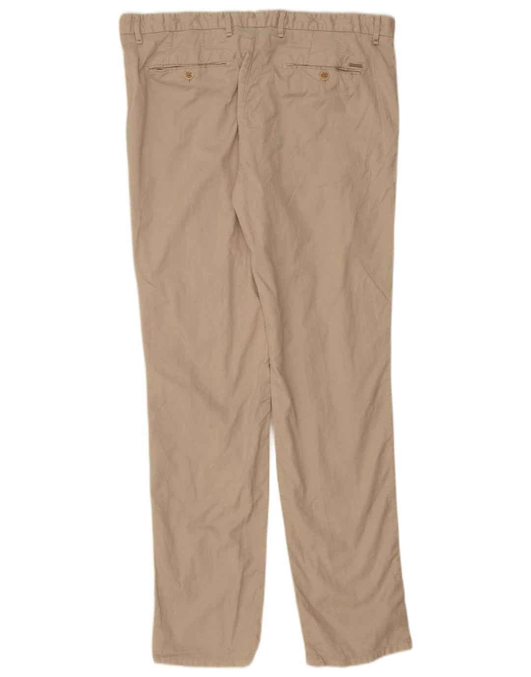 MASSIMO DUTTI Мужские брюки-чиносы узкого кроя EU 46 XL W36 L33 Бежевый хлопок