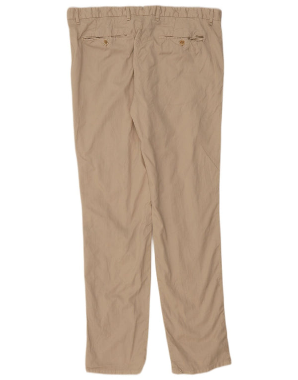 MASSIMO DUTTI Мужские брюки-чиносы узкого кроя EU 46 XL W36 L33 Бежевый хлопок