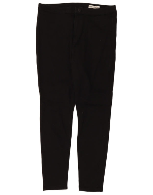 Marks & Spencer Womens High Waist Skinny Jeans UK 16 Large W34 L28 Black