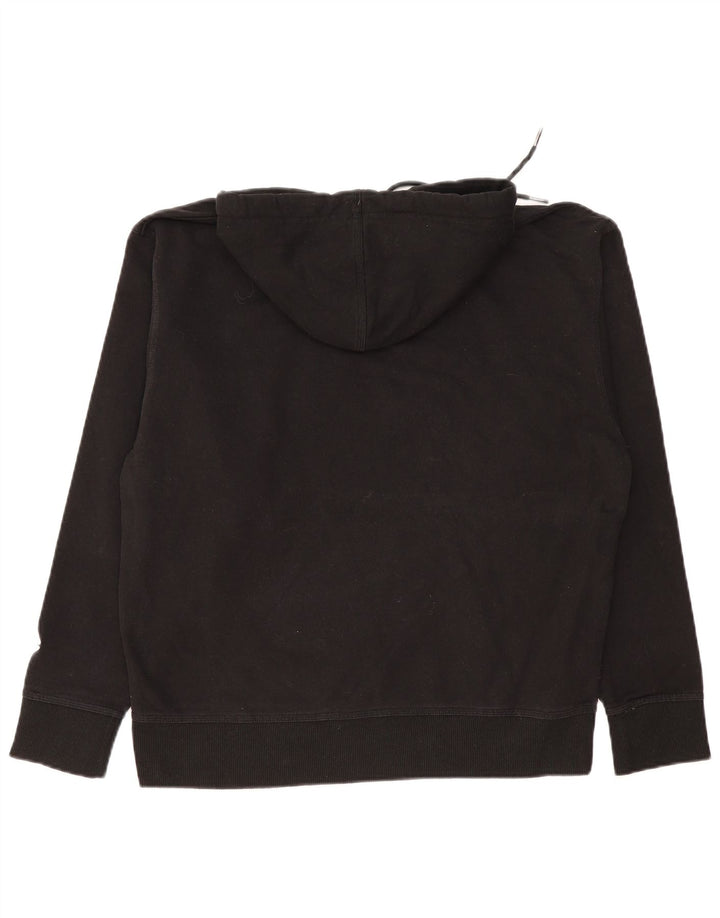 CHAMPION Mens Hoodie Jumper Large Black Cotton