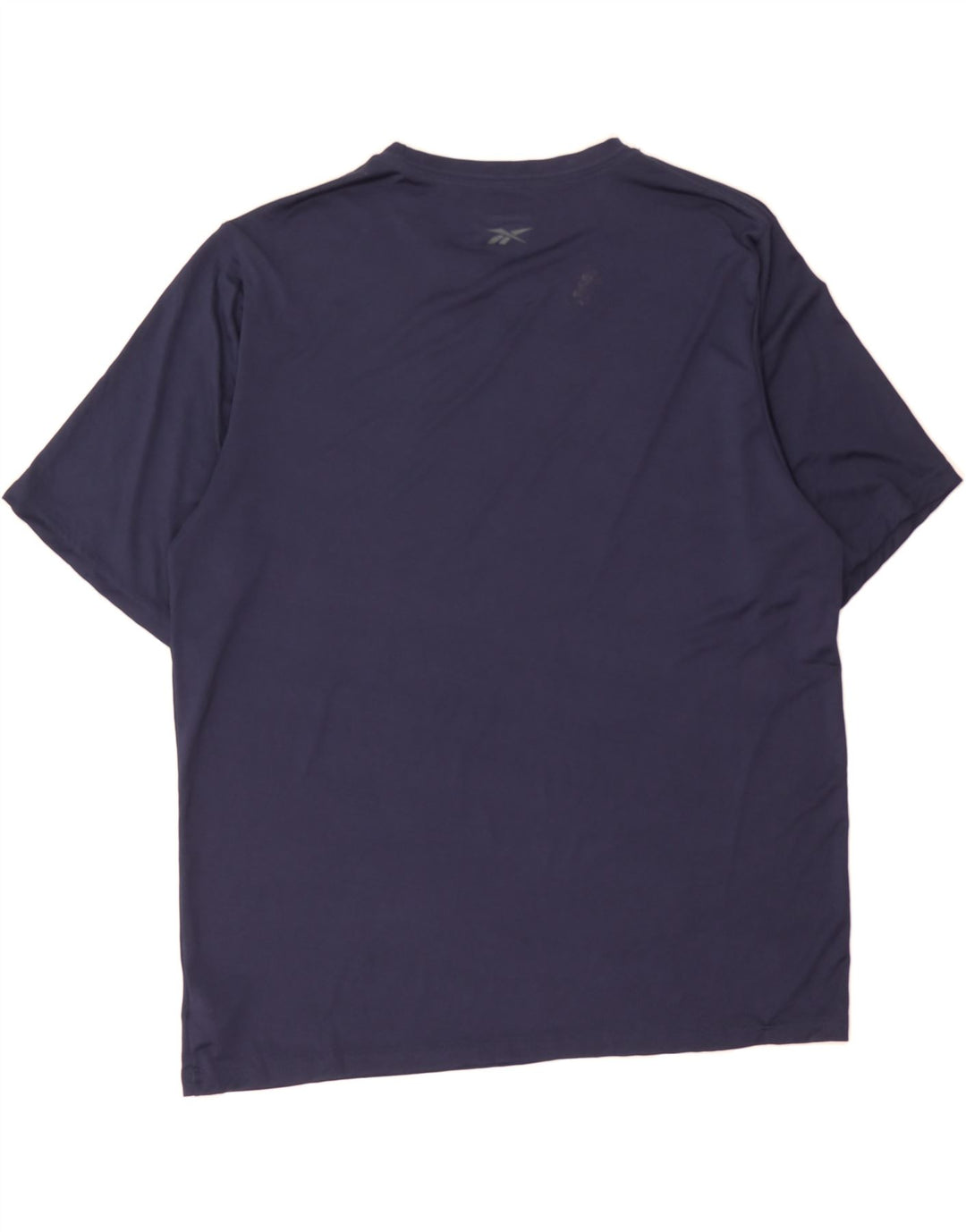 REEBOK Mens T-Shirt Top XL Navy Blue Polyester Vintage Reebok and Second-Hand Reebok from Messina Hembry 