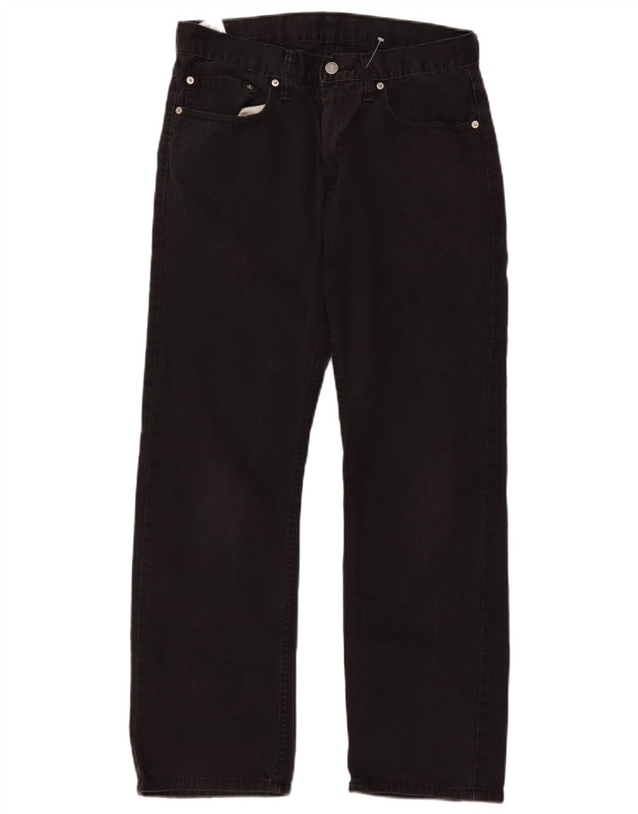 Мужские прямые джинсы LEVI'S 514 W32 L30, черный хлопок