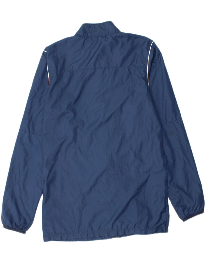 NIKE Mens Rain Jacket UK 36 Small Navy Blue Polyester Vintage Nike and Second-Hand Nike from Messina Hembry 