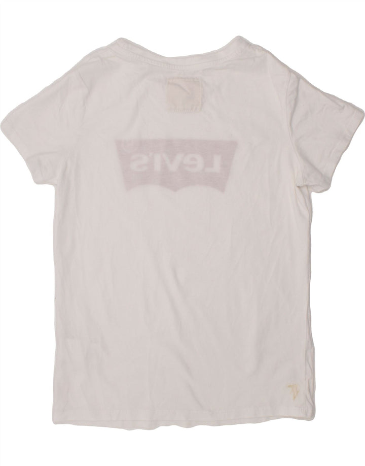 LEVI'S Boys Graphic T-Shirt Top 11-12 Years White Cotton Vintage Levi's and Second-Hand Levi's from Messina Hembry 