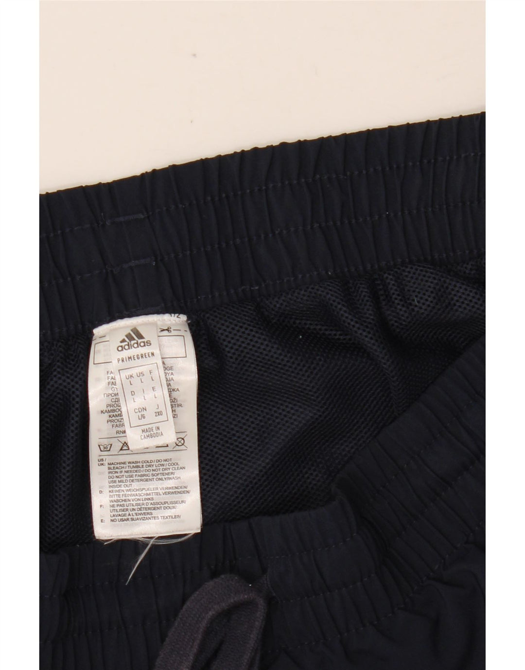 Мужские спортивные шорты ADIDAS Primegreen, большие размеры, темно-синий, полиэстер