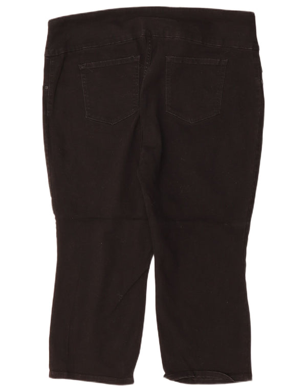 Женские капри со средней посадкой LEE, США 20, 3XL, W40, L22, черные