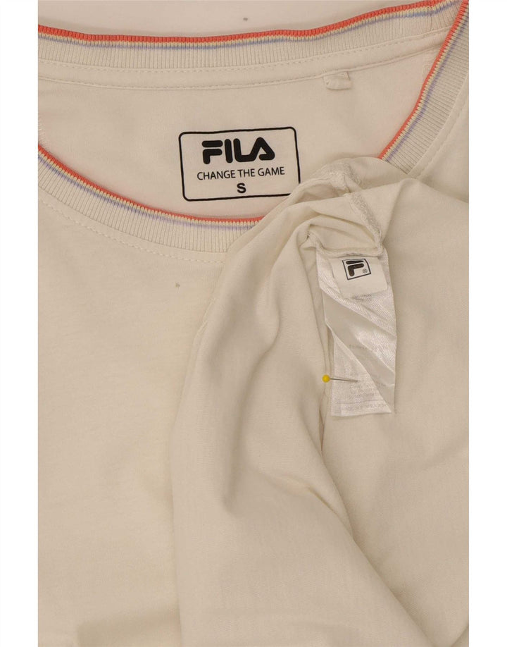 Fila Мужская футболка из хлопка в мелкую белую полоску