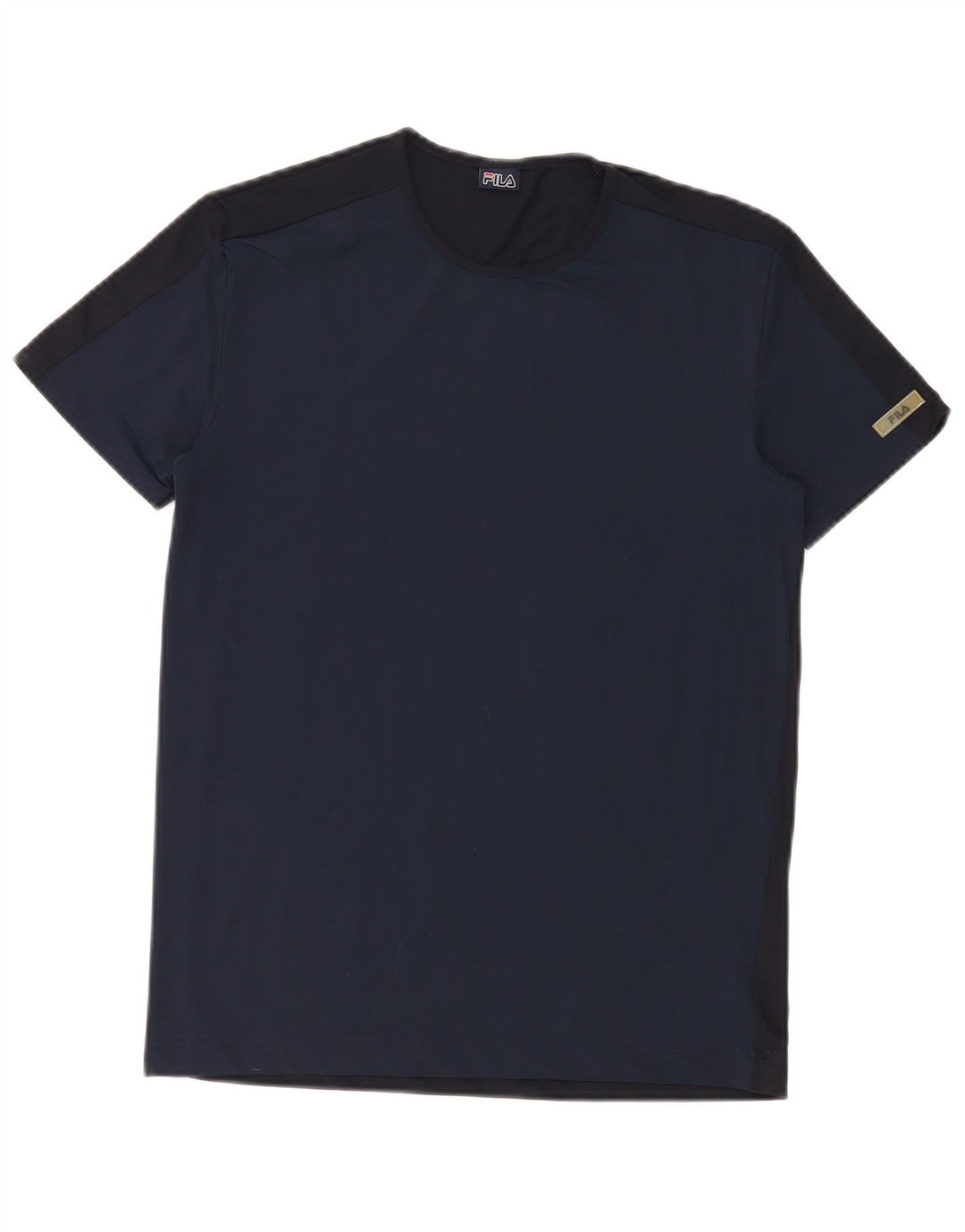 Женская футболка Fila Top UK 12 Medium Navy Blue Полиамид