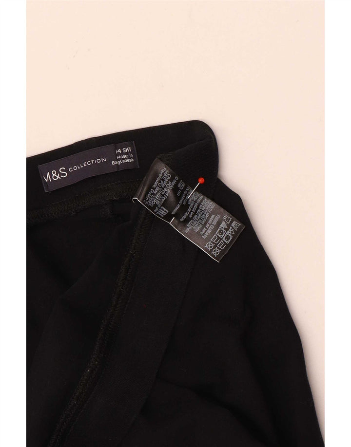 Женские леггинсы Marks & Spencer UK 14, большие черные хлопковые