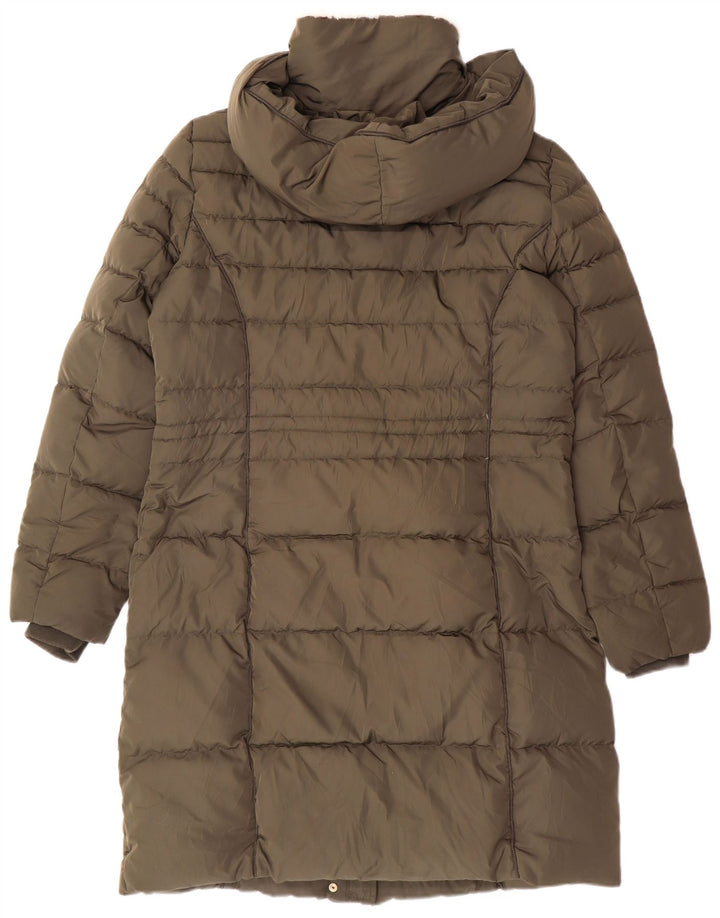 Vero Moda Женское стеганое пальто с капюшоном, большой размер, хаки, полиэстер, зимнее