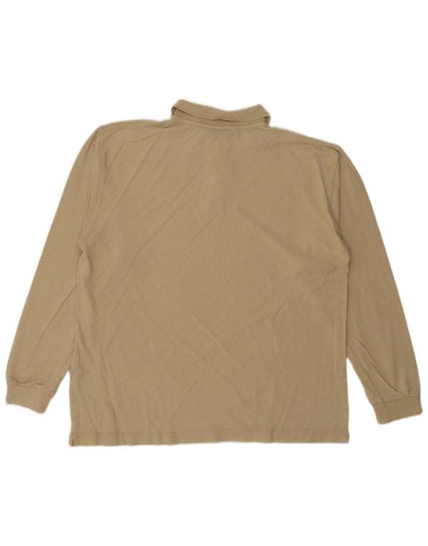 Мужская рубашка поло Kappa с длинным рукавом XL, бежевый хлопок