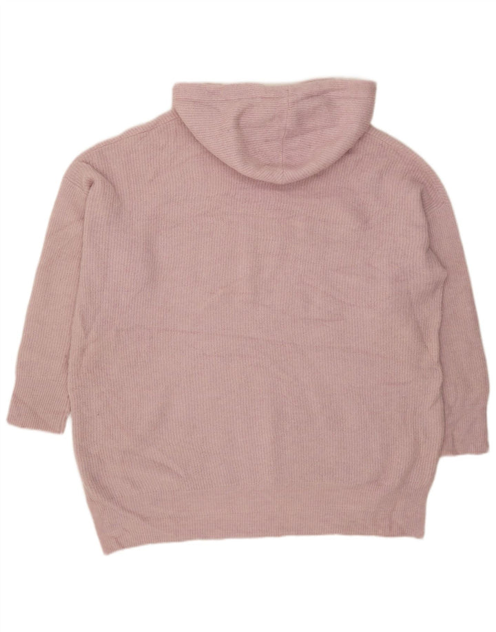 Женский свободный джемпер с капюшоном White Stuff UK 22 3XL, розовый полиэстер