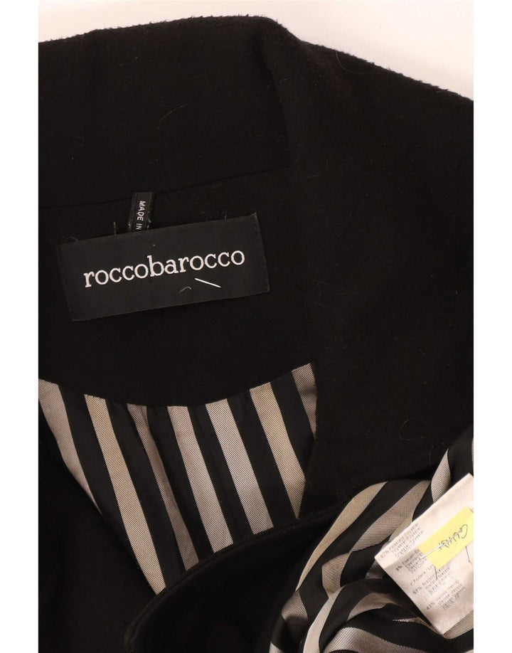 Roccobarocco Женское пальто IT 48 XL Черный Полиэстер